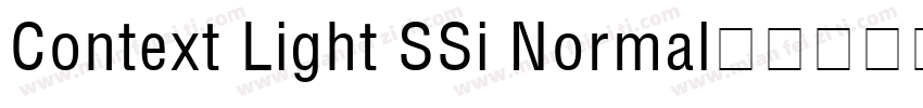 Context Light SSi Normal字体转换